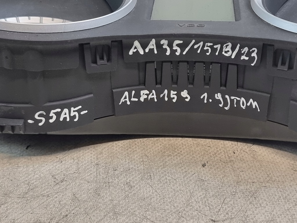 фото №7, Лічильник прилади оригінальний номер 0156072827 alfa romeo 159 1.9 jtdm