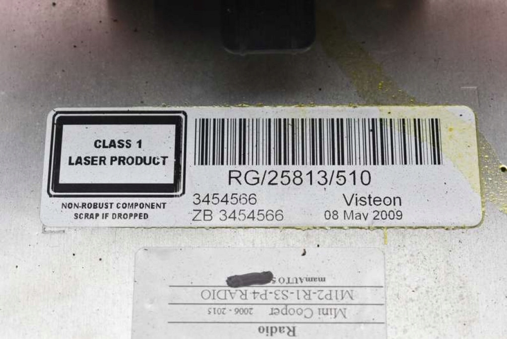 фото №6, Радио радиопроигрыватель cd rds 3454566 mini cooper one r56 06-15