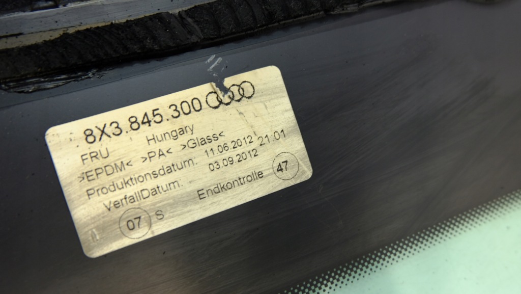 Audi a1 скло кузовна правий задній 3d as2 Оригінал