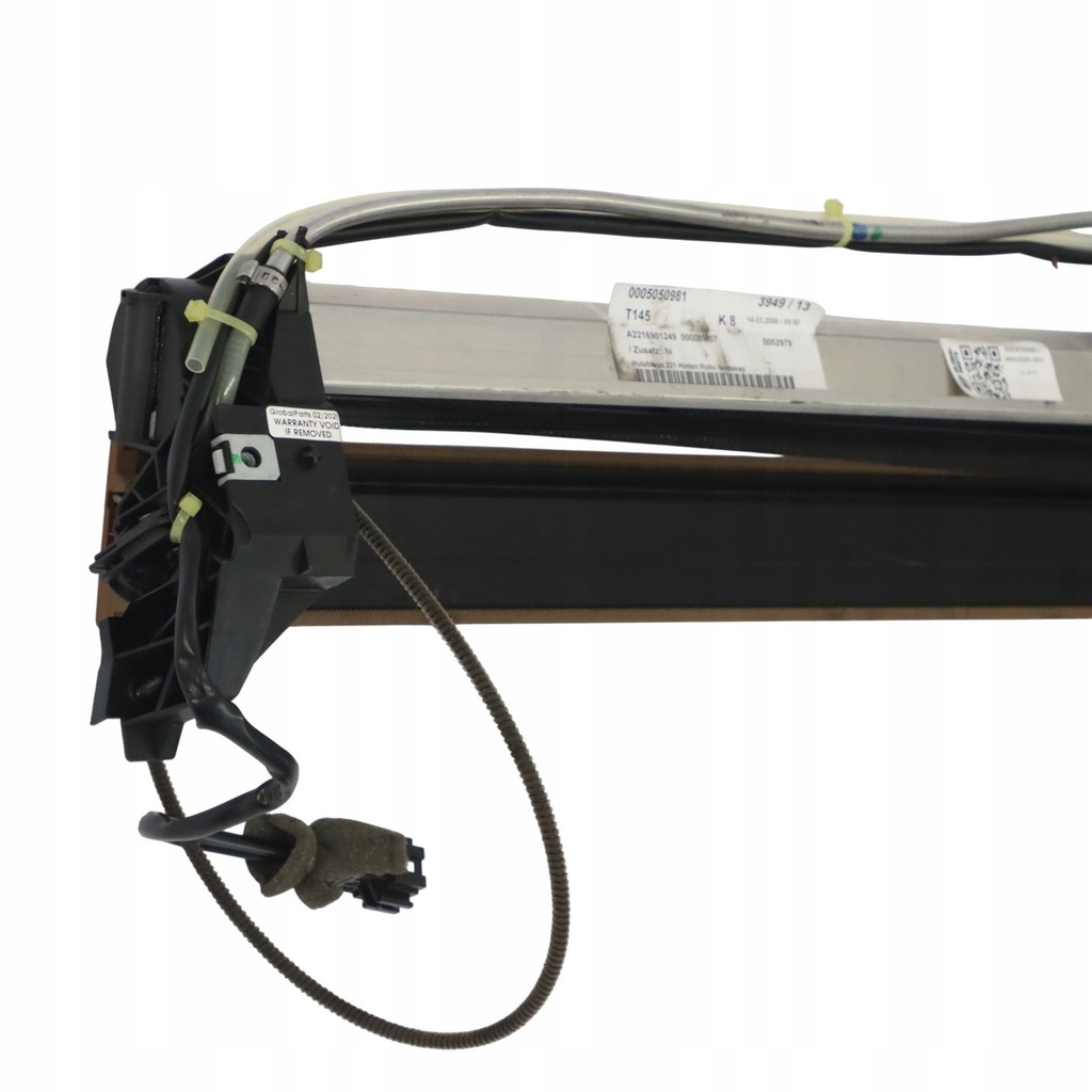 фото №10, Mercedes w221 шторка багажника задня електрична полиця na paczki czarna