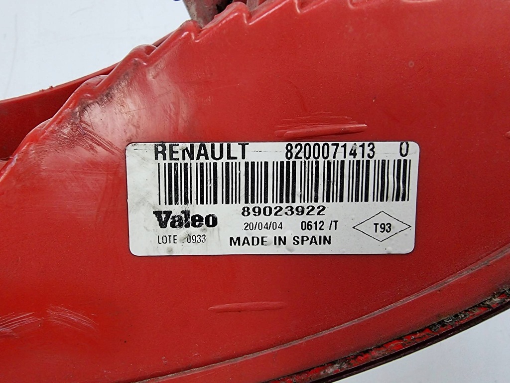 фото №2, Лампа левая задняя 8200071413 renault clio ii