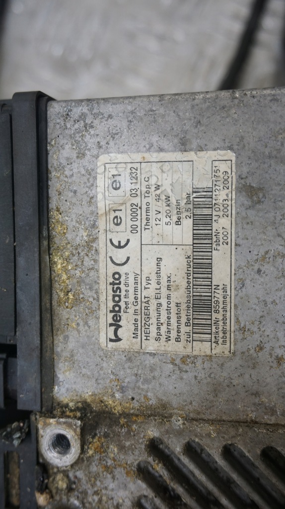 фото №4, Vw renault b webasto обігрівач стояночний