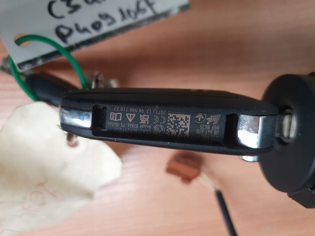 фото №10, Колонка рулевая замок зажигания ключ citroen c3 aircross lift 9821546177