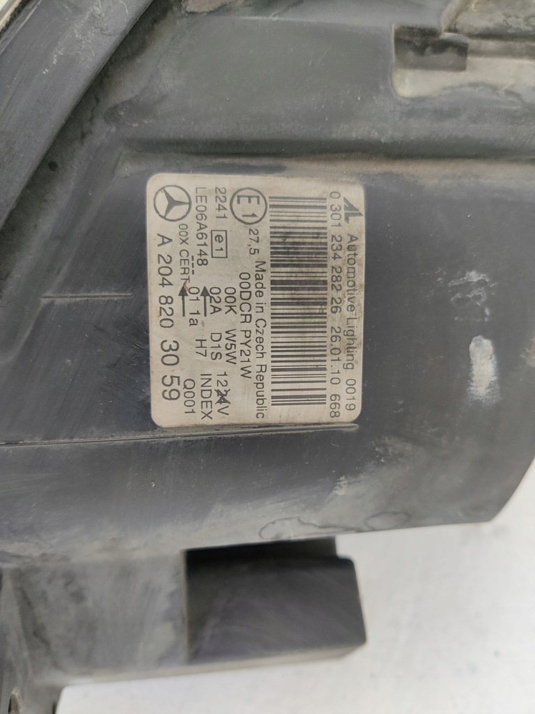 фото №7, Лампа права ксенон mercedes w204 2048203059