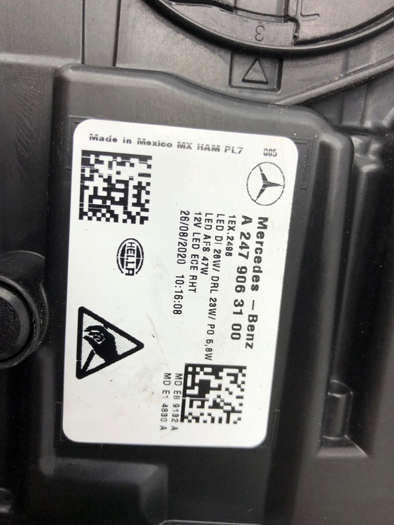 фото №8, Фара mercedes glb x247 w247 перед левый performance bez повреждений