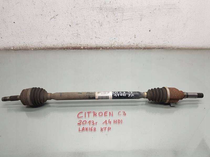 фото №1, Приводной вал правая citroen c3 ii 1.4 hdi 9801388780