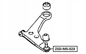 фото №2, Шарова опора важеля перед нижній lancer 00-,