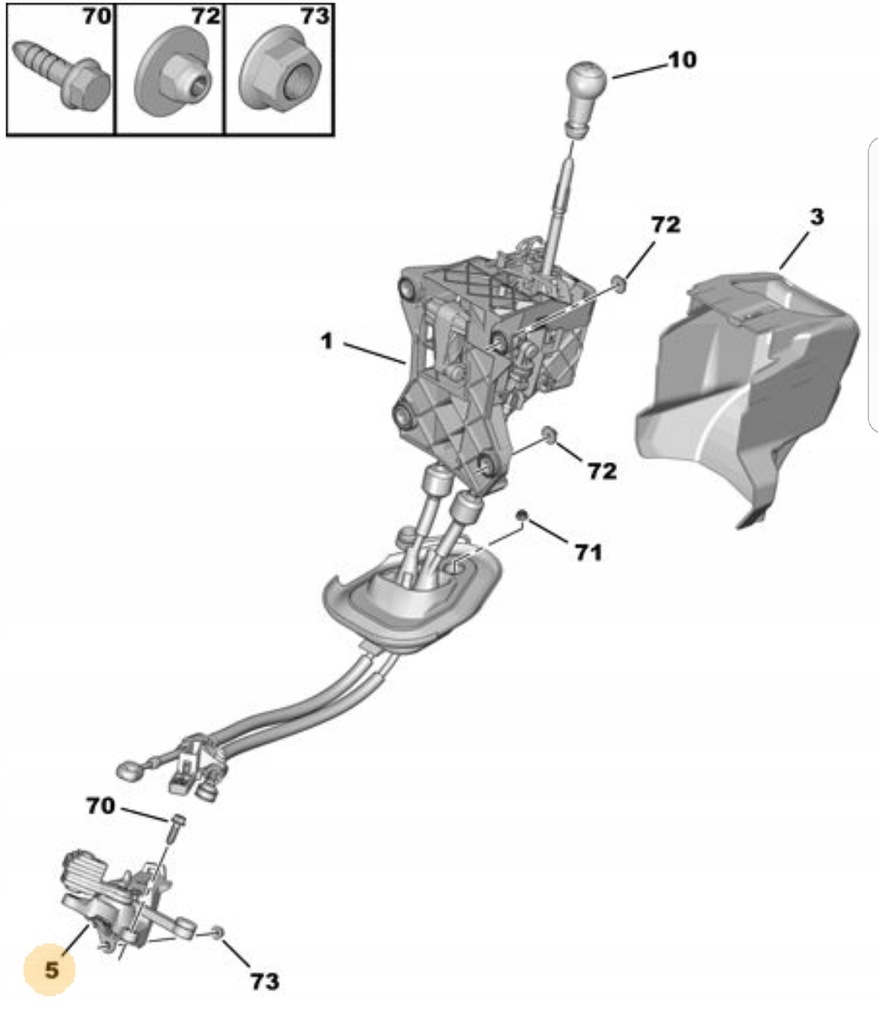 фото №6, Кронштейн тросів передач вибірник toyota proace opel combo fiat doblo orygina