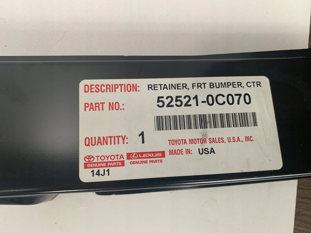 фото №6, Кронштейн бампера напрямна оригінал toyota 52521-0c070 toyota tundra 2014-21