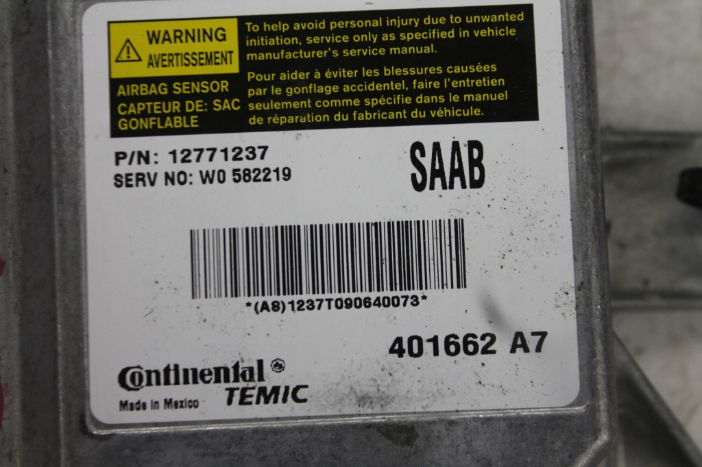 фото №2, Модуль датчик подушка безпеки 12771237 saab 9-3 93 ii 07-