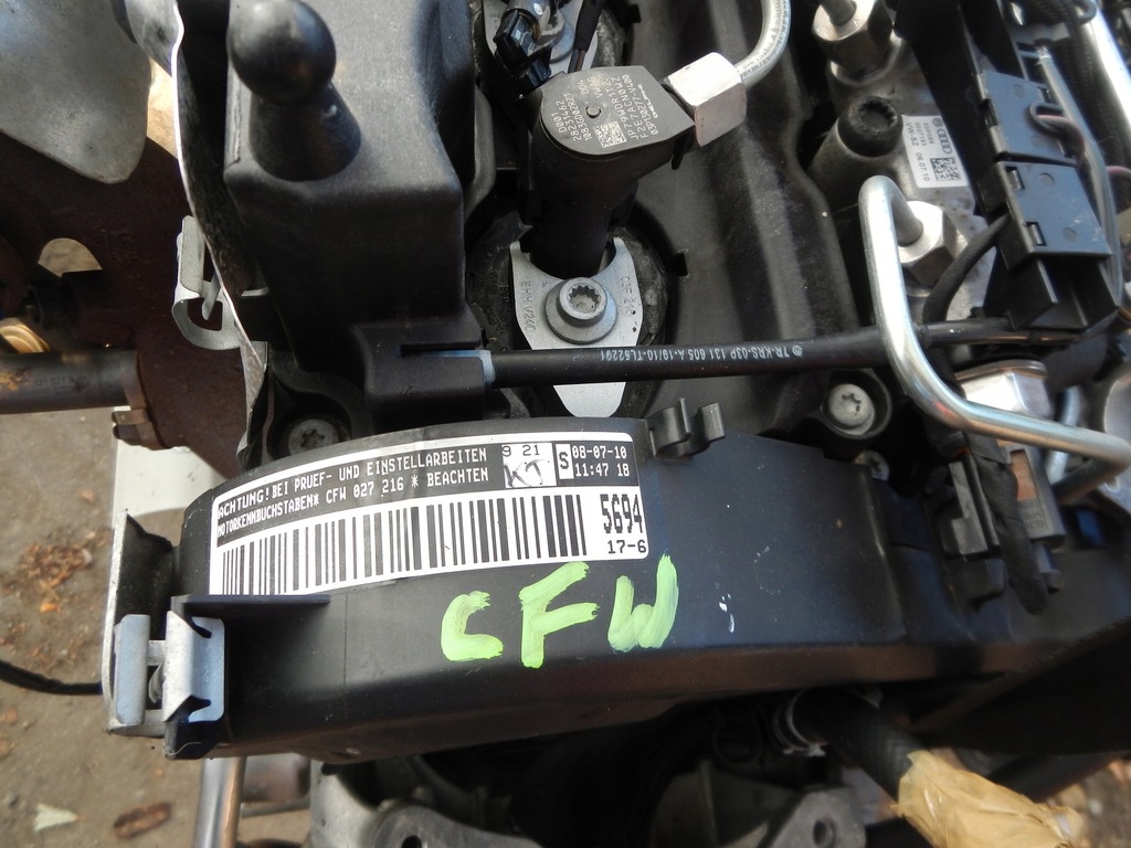 фото №6, Двигун kompletny vw polo 6r seat ibiza iv skoda 1.2tdi cfw