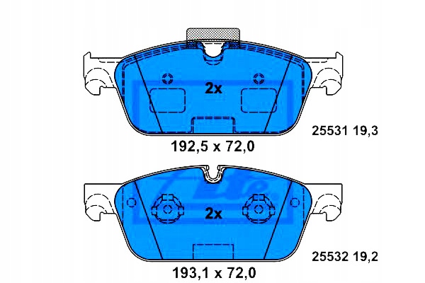 фото №2, Гальмівні колодки гальмівні mercedes перед w166 x166 gl ml 4-