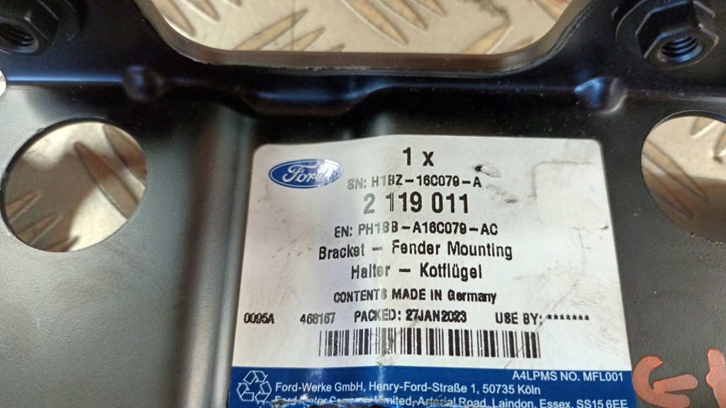 фото №6, Праве lub ліва кронштейн крила ford fiesta mk8 17-