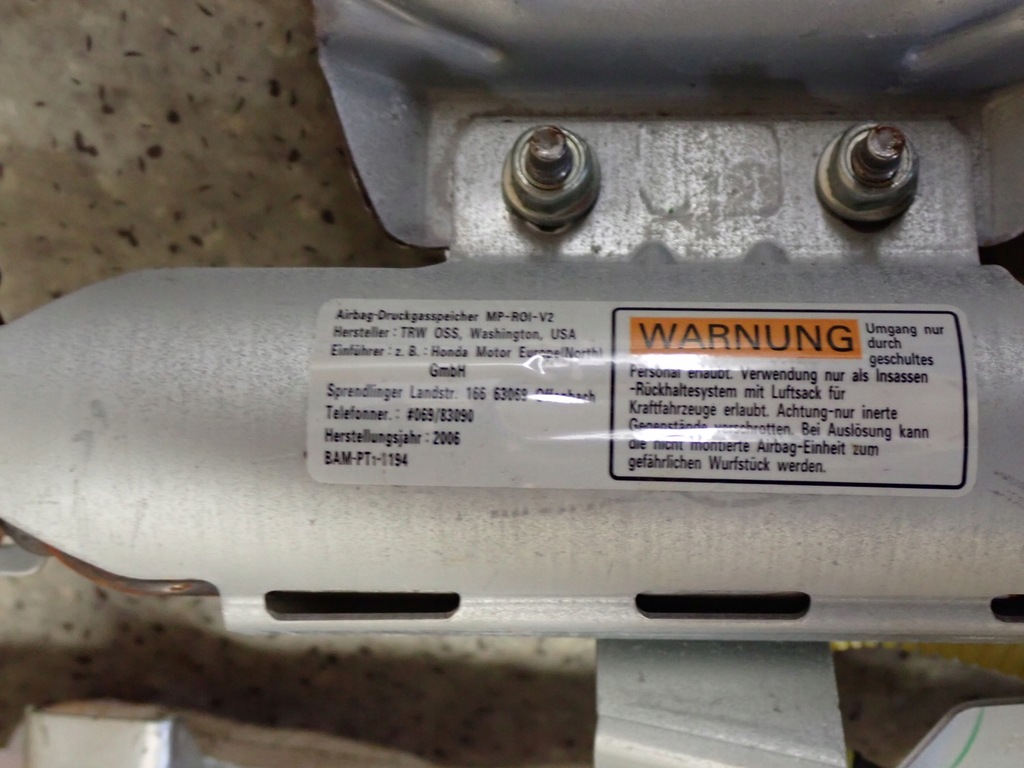 фото №4, Honda civic sedan viii ima шторка безопасности правая подушка