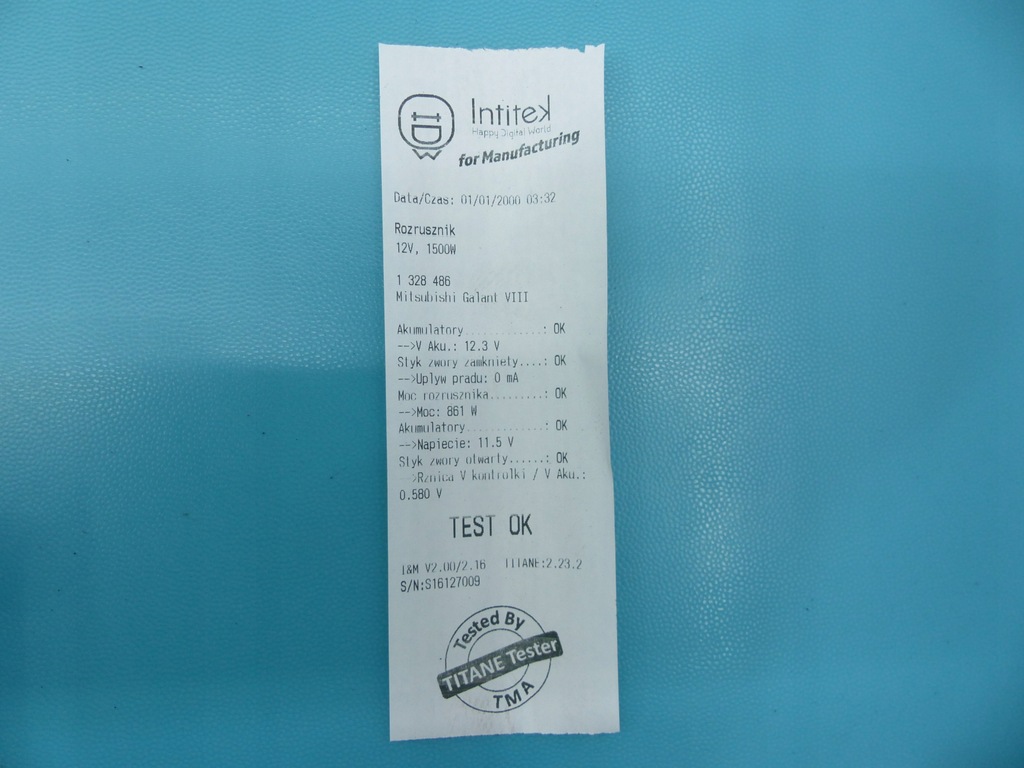 фото №6, Test стартер mitsubishi galant, 2.0 16v