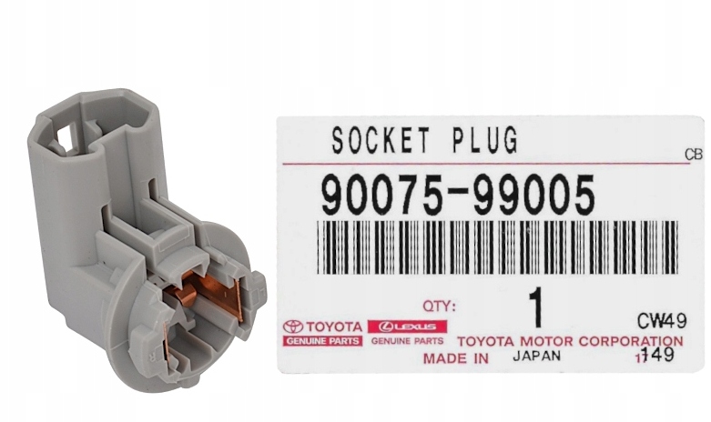 фото №1, Toyota lexus оригинальный номер a-9007599005 цоколь лампочка номерного знака регистрационный