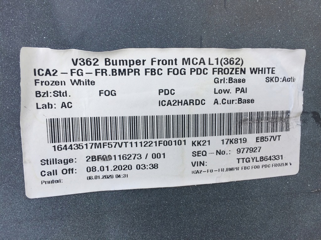 фото №11, Бампер перед ford transit custom lift 17 turneo