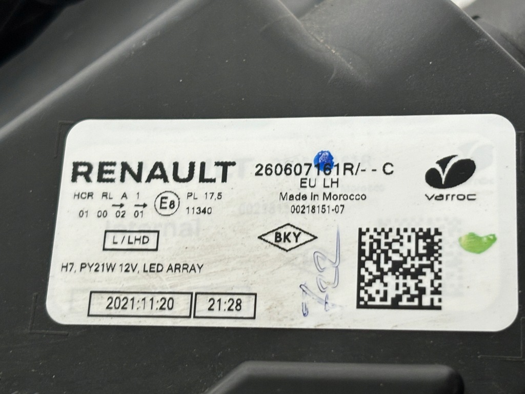 фото №8, Лампа левая фара dacia sandero iii 20- logan jogger full led