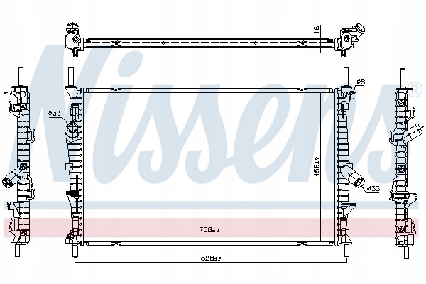 Радіатор води ford transit custom 2.2 tdci Оригінал