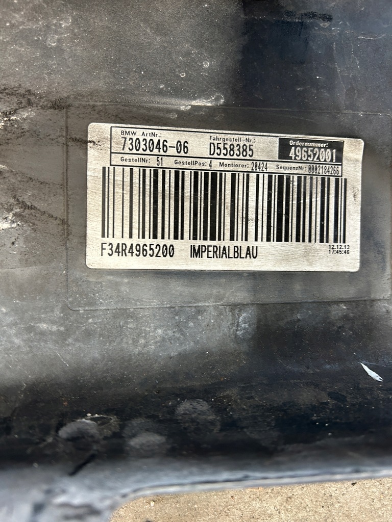 фото №8, Bmw 3gt f34 2013 молдинг порог правая порог правый накладка порог