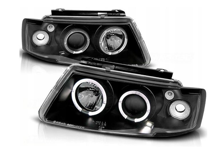 Фары фары к vw passat b5 od 1996 к 2000 roku линзовые кольца led Цена