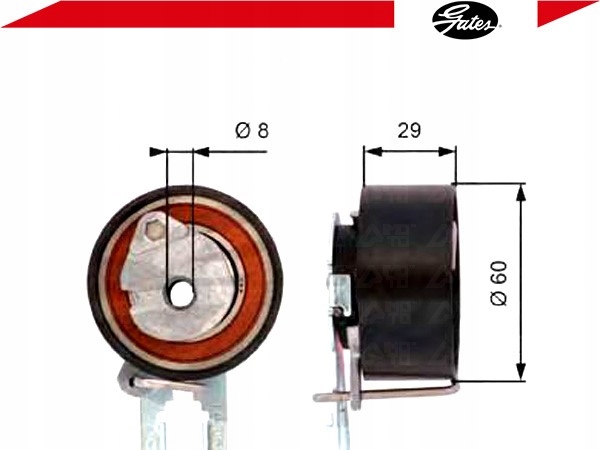 фото №2, Ролик натяжителя citroen c2 enterprise 1.4 hdi