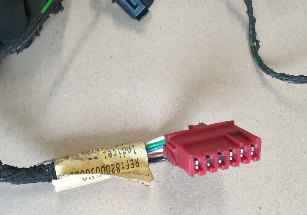 фото №7, Жгут электропроводка дверь правых renault twingo i оригинальный номер eu