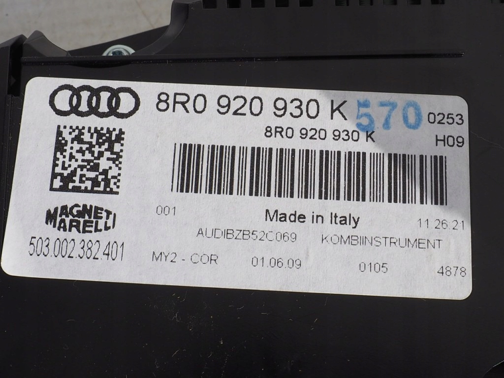 фото №6, Ap лічильник приладова панель 8r0920930k kx дизель audi q5 8r 2008-2012