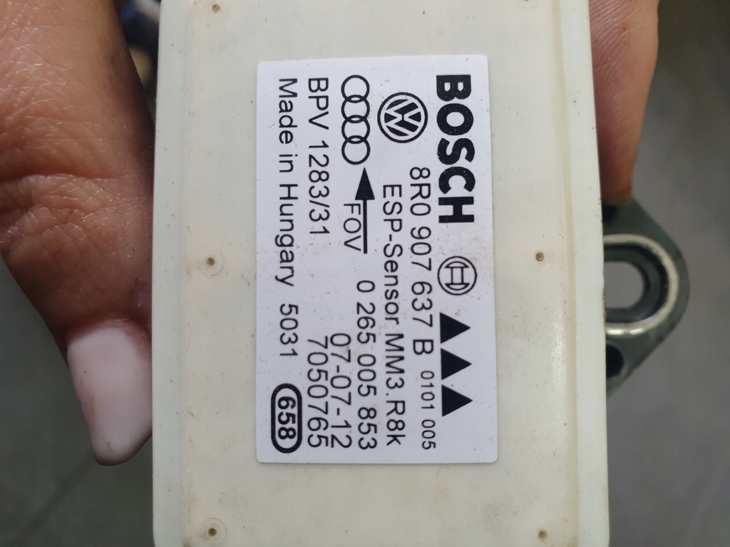 фото №1, Audi оригінальний номер 8r0907637b модуль датчик esp