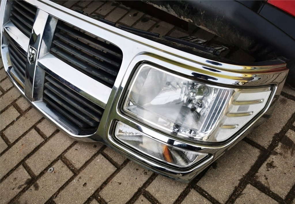 фото №4, Dodge nitro решітка радіатора решітка радіатора рамка хром лампи демонтаж