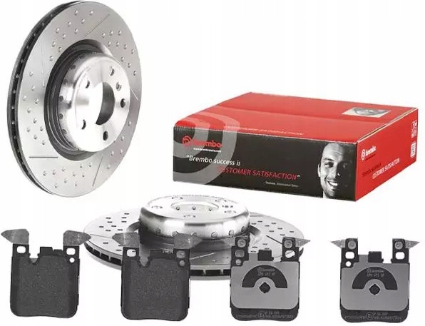 фото №1, Brembo тормозные диски+ тормозные колодки задняя bmw 2 f22 f23 345mm