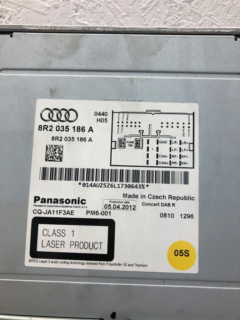 фото №4, S5 a5 a4 b8 q5 lift радіо audi concert 8r2035186a