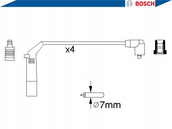 фото №15, Набор трубопровод зажигания bosch 986 356 898