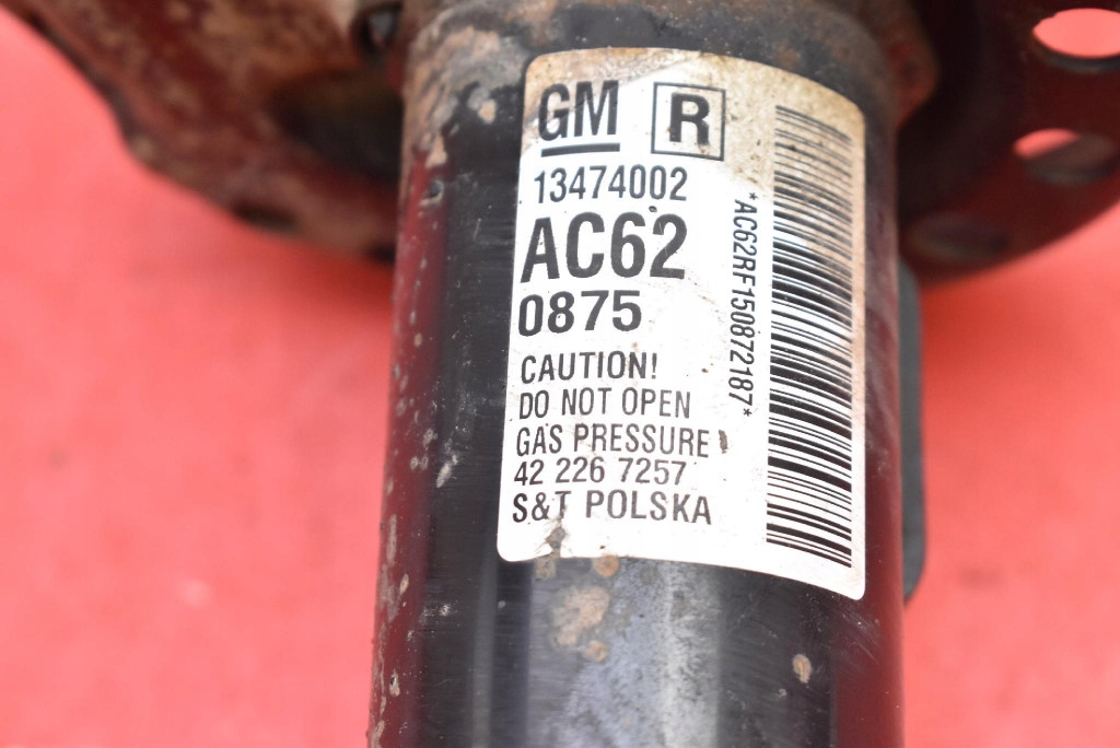 Амортизатор правий перед 13474002 opel astra 4 iv j 1.7 cdti 110 km 09-12 Зі Шроту