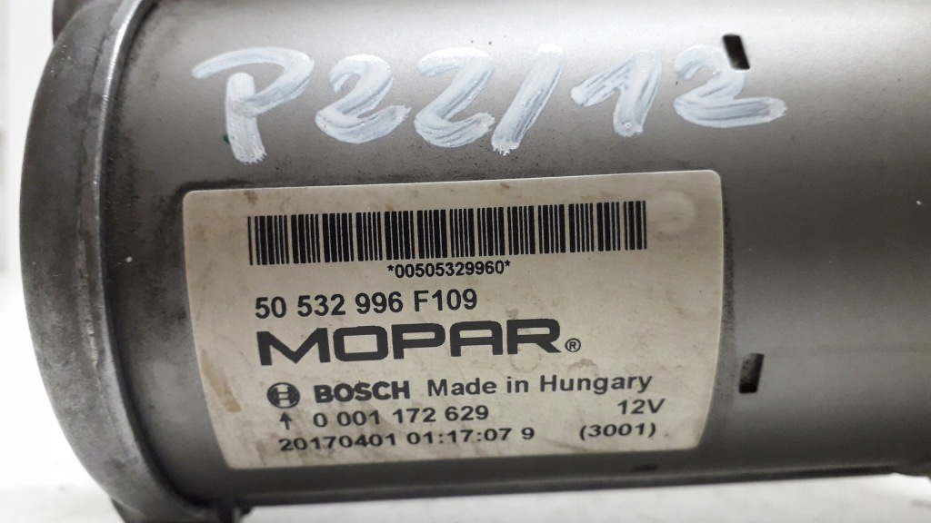 Alfa romeo stelvio 2.0 стартер 50532996 Зі Шроту