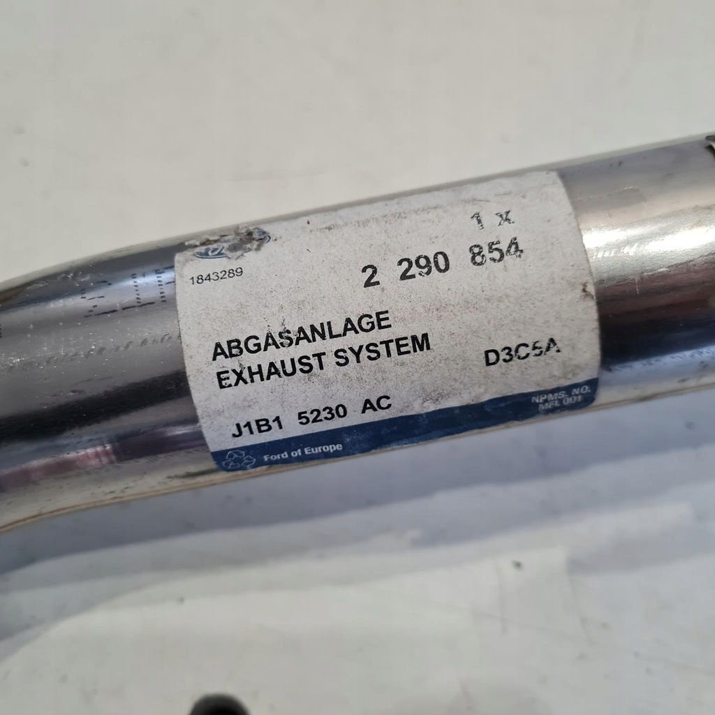 фото №9, Ford fiesta mk8 гасник система випускний вихлоп оригінальний номер d3c5a 1660005x