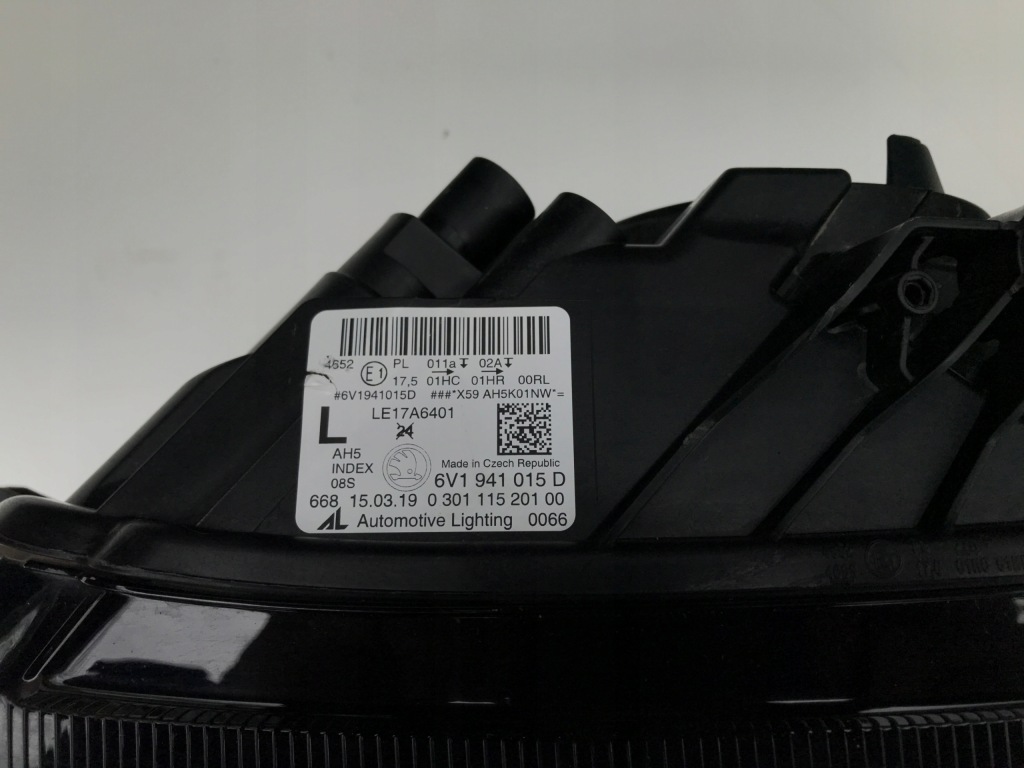 фото №7, Skoda fabia 3 iii 6v левая лампа перед led lift 18-