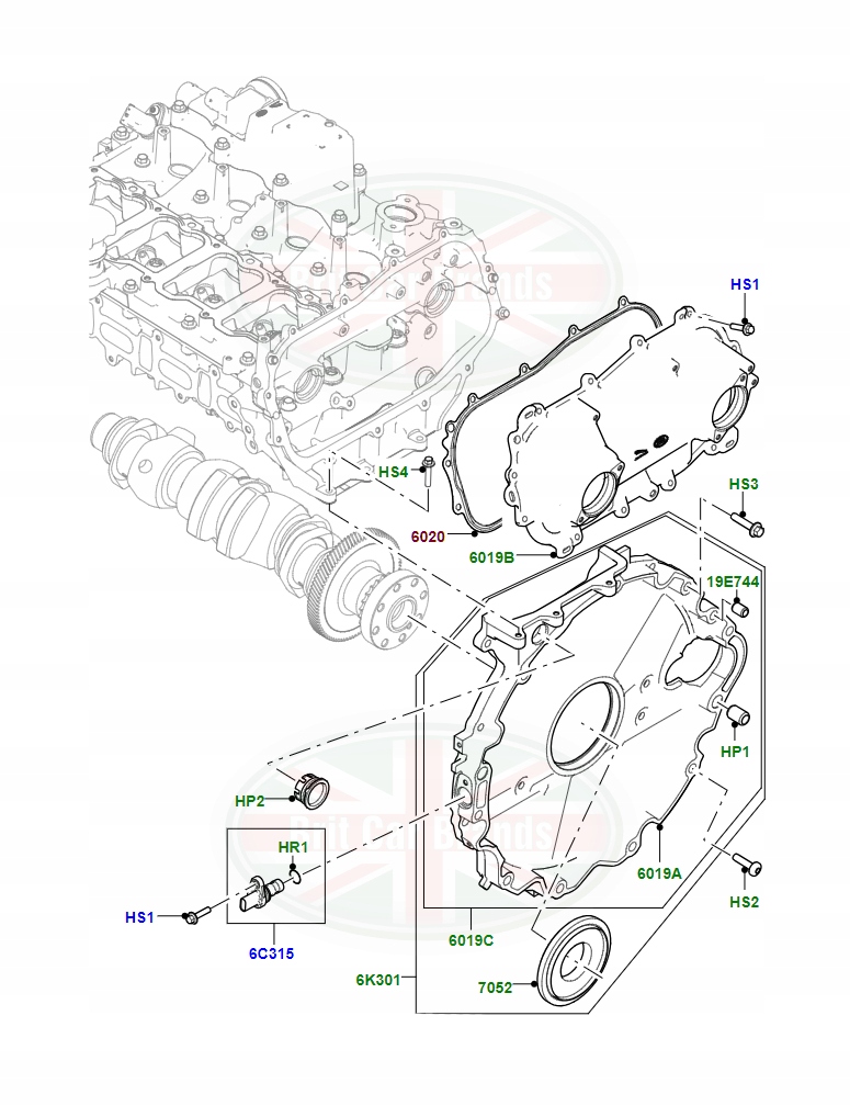 фото №2, Прокладка крышки распределительного вала land rover range rover lr091809 h4p36p088ab