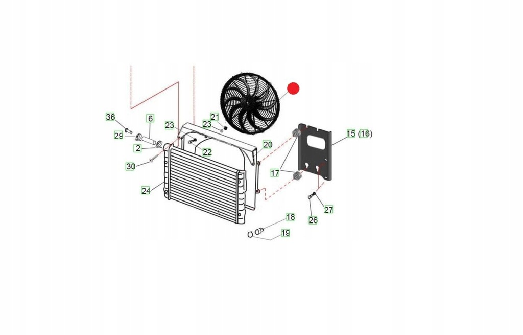 фото №1, Вентилятор радиатора casalini m20