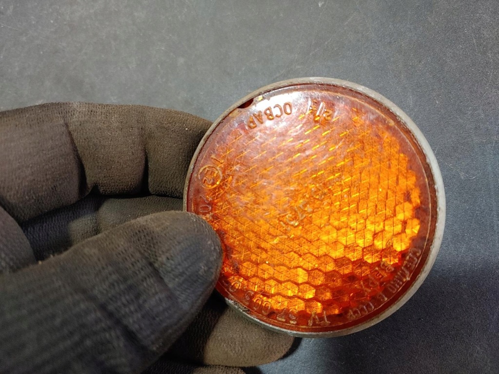 фото №11, Відбивач помаранчевий cccp uaz gaz wołga dniepr ural оригінал акція 60mm