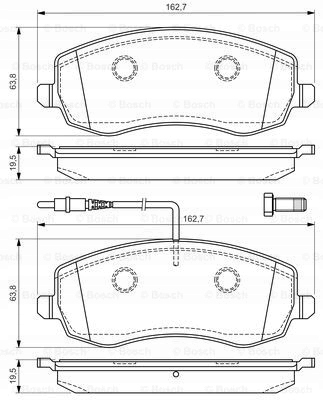 фото №2, Тормозные диски тормозные колодки перед bosch lancia phedra