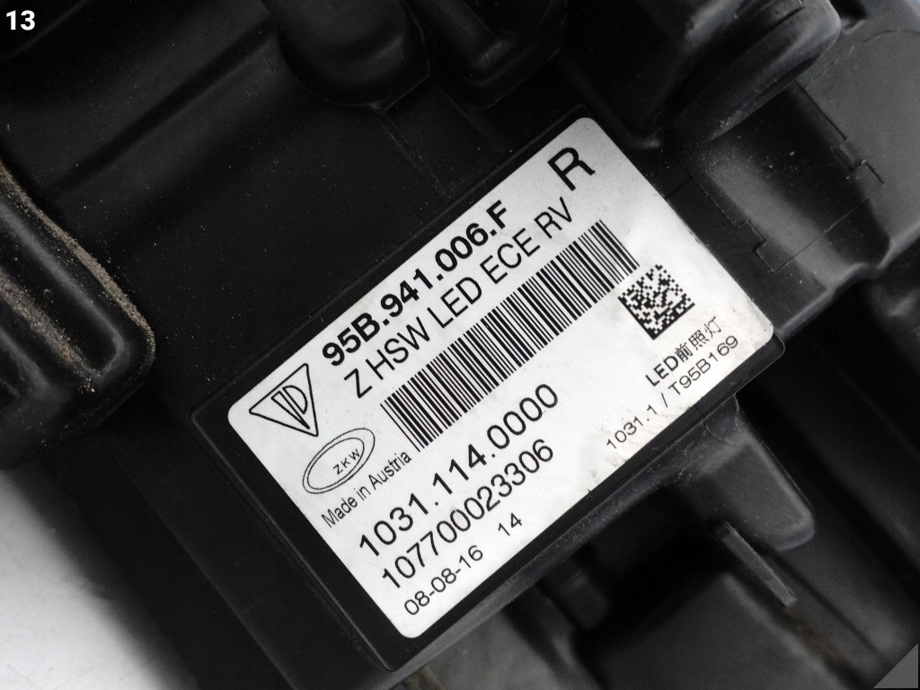 Porsche macan 95b 13-18 turbo / gts фара full led правий перед європа Недорого