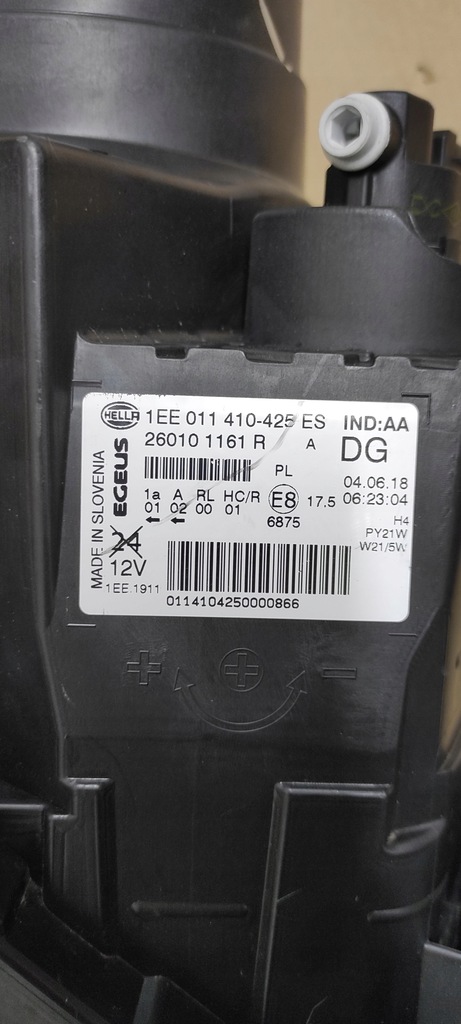 фото №8, Renault trafic iii лампа права перед europa nowa оригінал.