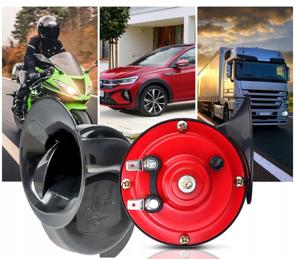 фото №13, Сигнал dwutonowe 12v громкий сигнал звуковой автомобиля motoru червяк