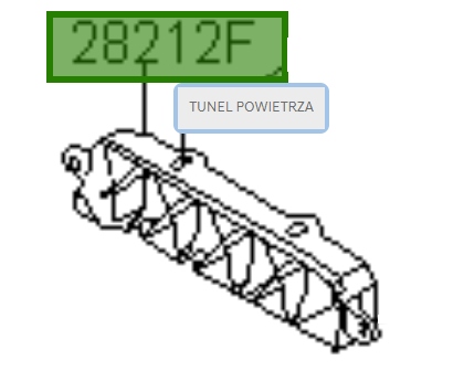 фото №1, Тунель повітря hyundai i30 n 2017- 28212s0100