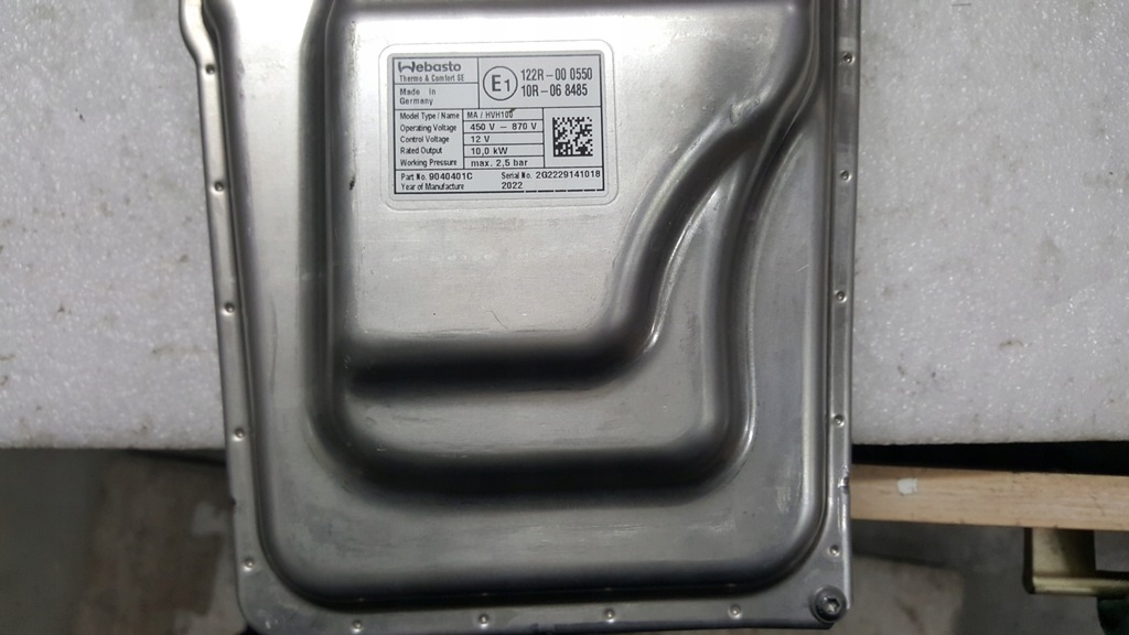 фото №9, Webasto модуль отопительный porsche taycan audi e-tron gt 9j1963507e демонтаж