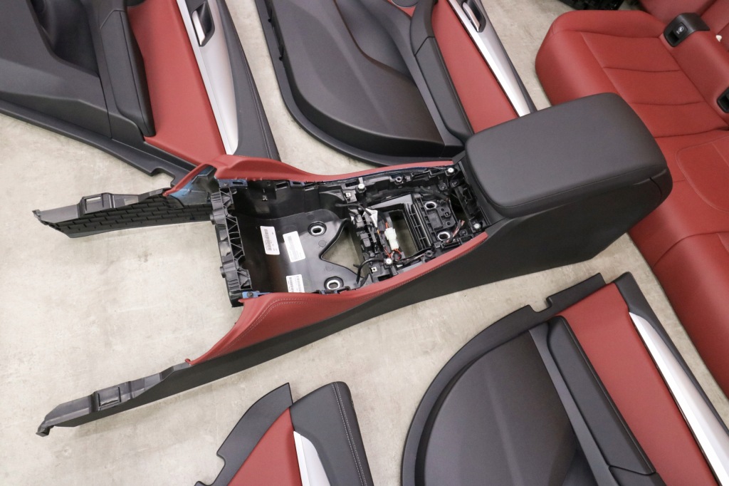 Bmw x4 g02 lci салон сидіння заднє сидіння обшивки sport tacora rot пам'ять 25 km ! Доставка