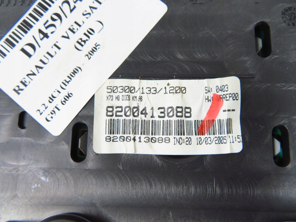 фото №6, Лічильник renault vel satis 2.2 dci 8200413088 8200326981