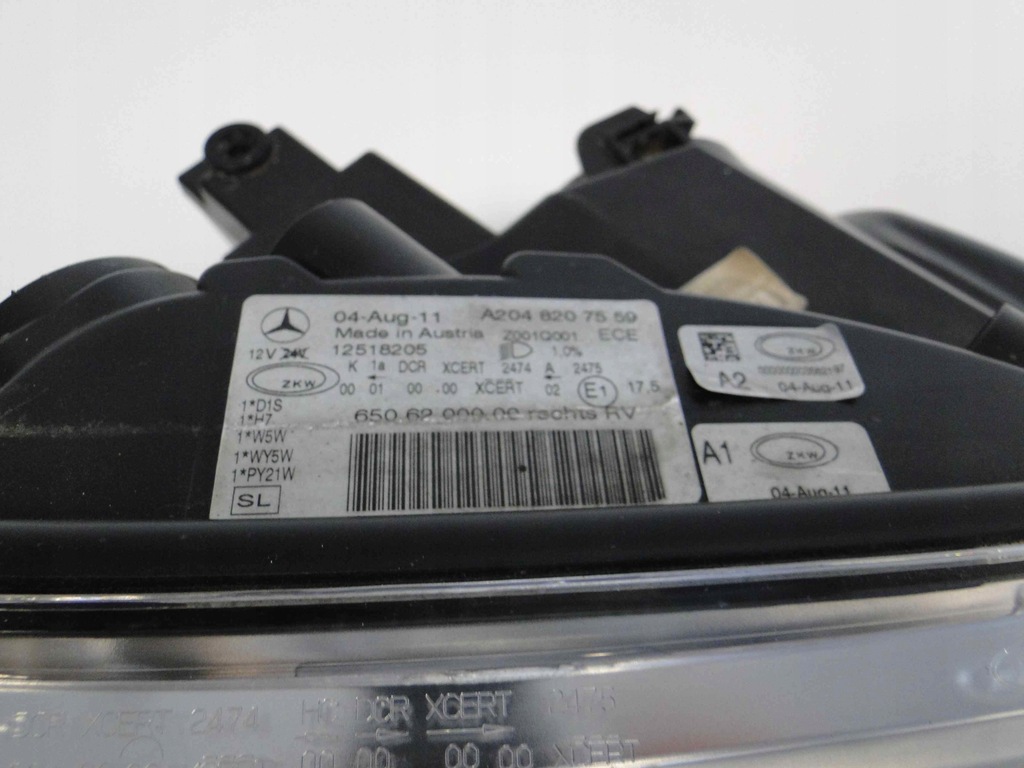 фото №10, Mercedes glk x204 204 лампа ксенон bi-xenon правая