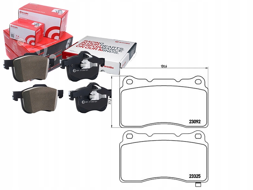 фото №1, Brembo гальмівні колодки гальмівні subaru impreza 01- 2.0 wrx